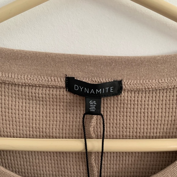 [L] NWT - DYNAMITE Veneto waffle romper - Picture 10 of 12